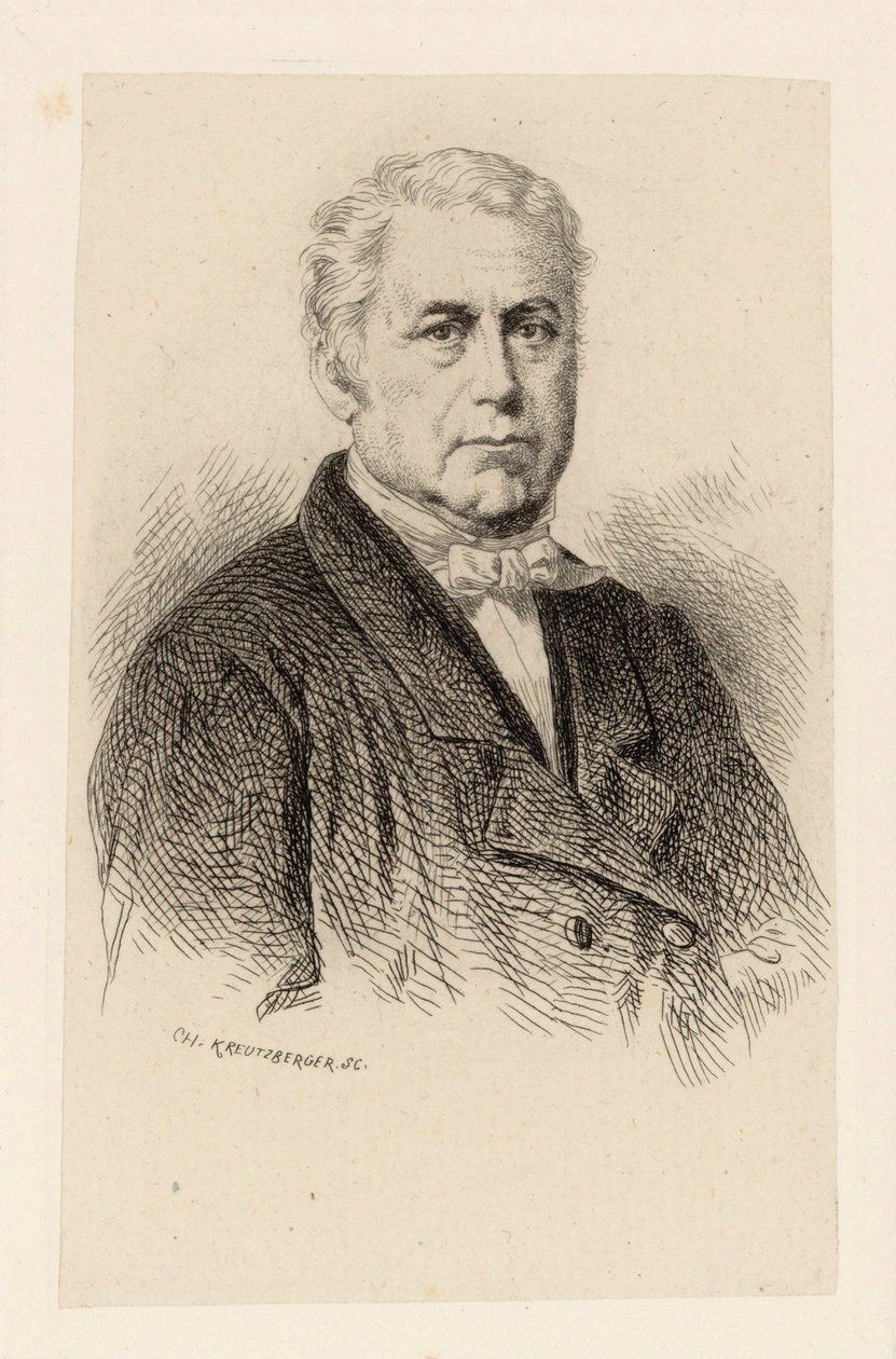 Portræt af komponisten Wilhelm Kienzl 1857-1941. af Charles Kreutzberger