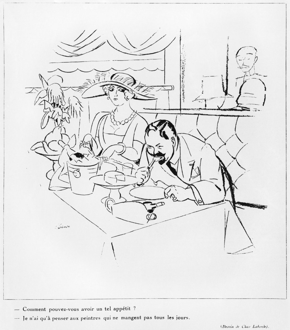 Eating, illustration fra 