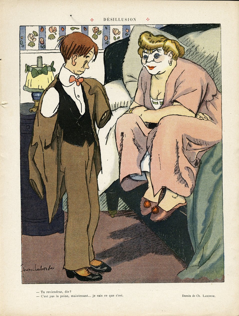 Illustration af Chas-Laborde (1886-1941) i Le Lire, 30/11/12 - Desillusion - Prostitution af Charles Laborde