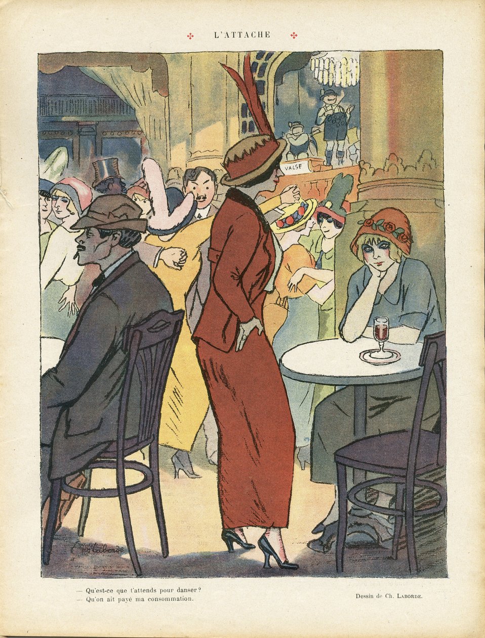 Illustration af Chas-Laborde (1886-1941) i Le Rire af Charles Laborde