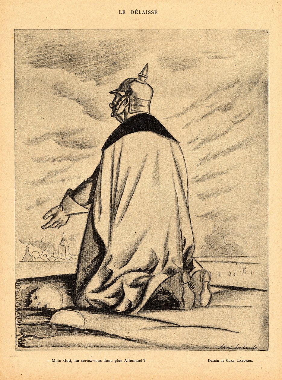 Rød latter, satirisk i N & B af Charles Laborde