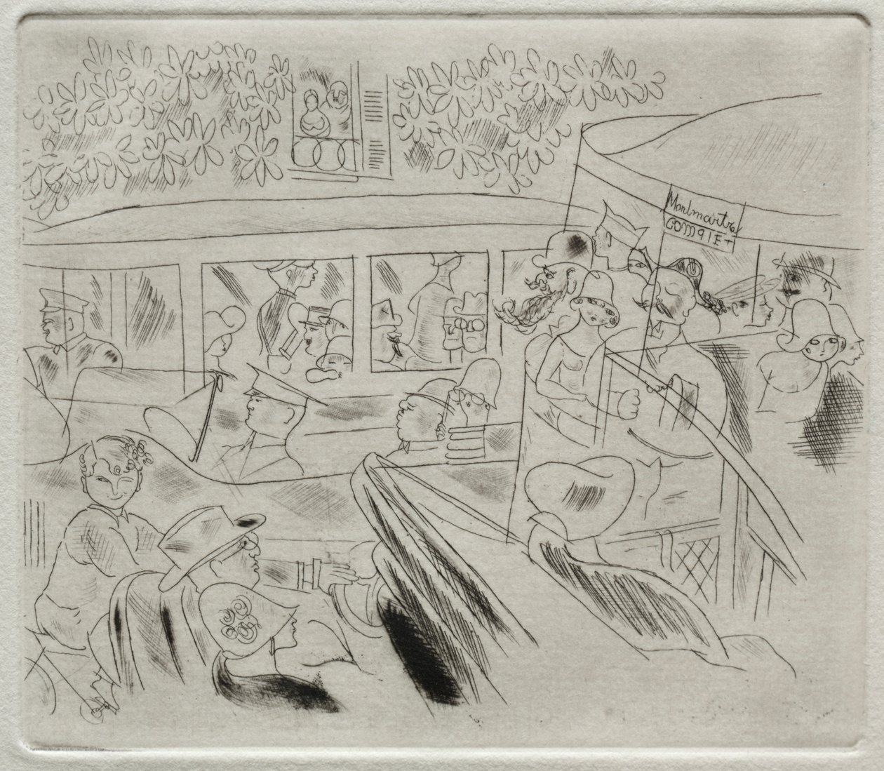 Trafik, Montmartre af Charles Laborde