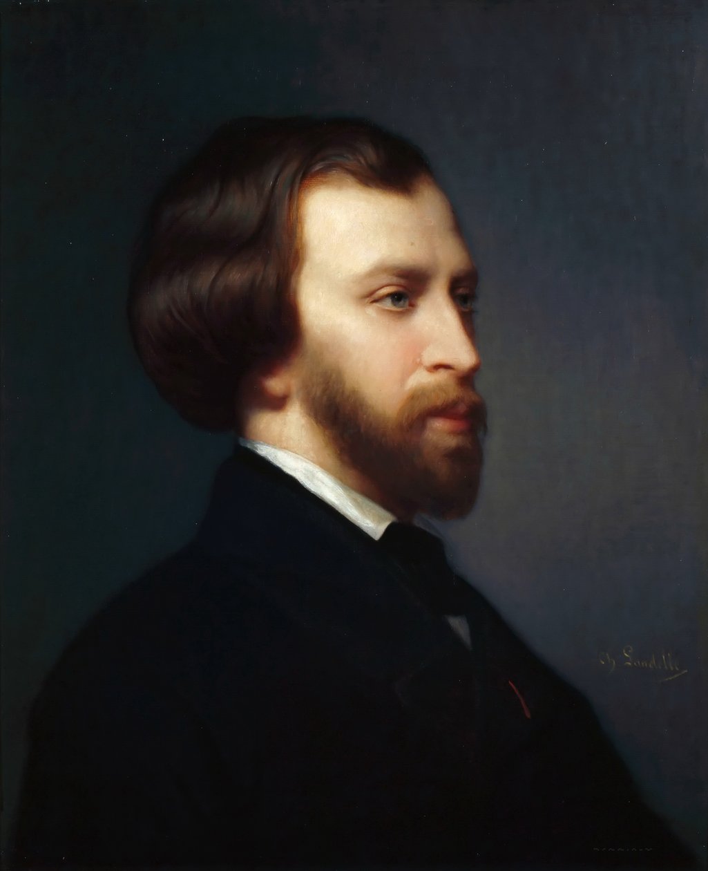 Portræt af Alfred de Musset 1810-1857 af Charles Landelle