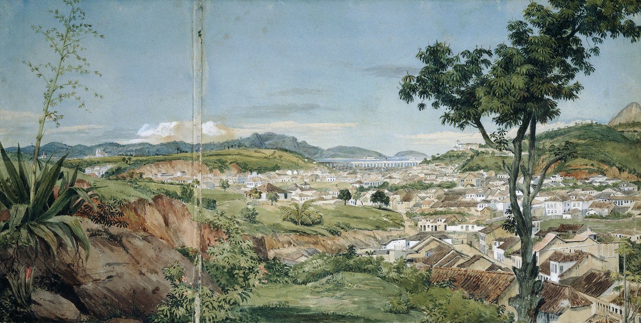 Ny by Rio de Janeiro fra Livramiento, ca. 1825-6 af Charles Landseer