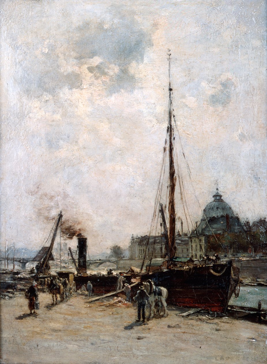 Udsigt over instituttet, 1800-tallet. af Charles Lapostolet