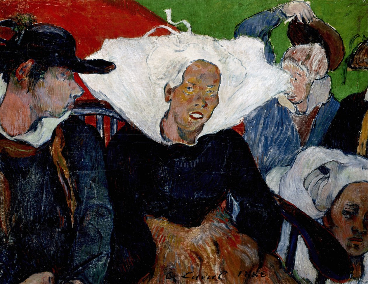""På vej til markedet, Bretagne"" Maleri af Charles Laval (1862-1894) 1888 Indianapolis museum of art af Charles Laval
