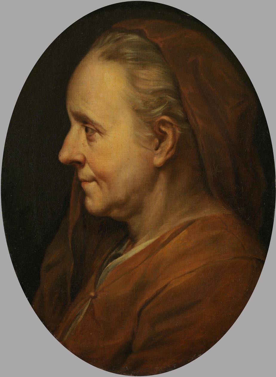 Buste af en ældre kvinde af Charles Le Brun