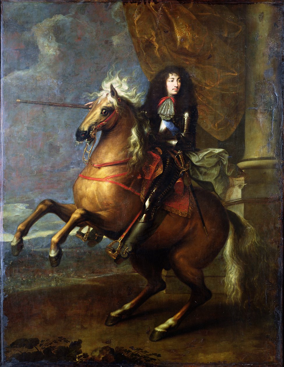 Rytterportræt af Ludvig XIV (1638-1715) ca. 1668 af Charles Le Brun
