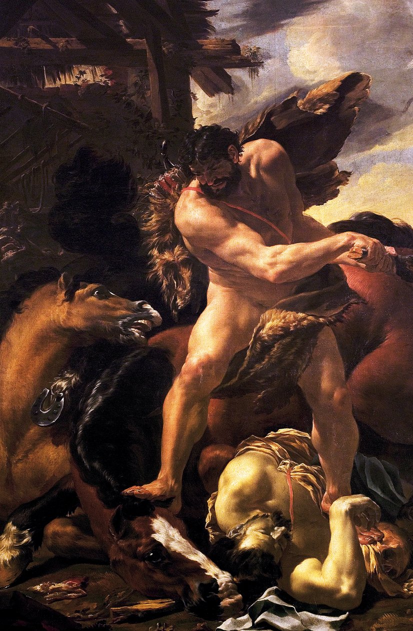 Herkules overvinder Diomedes, 1638-42 af Charles Le Brun