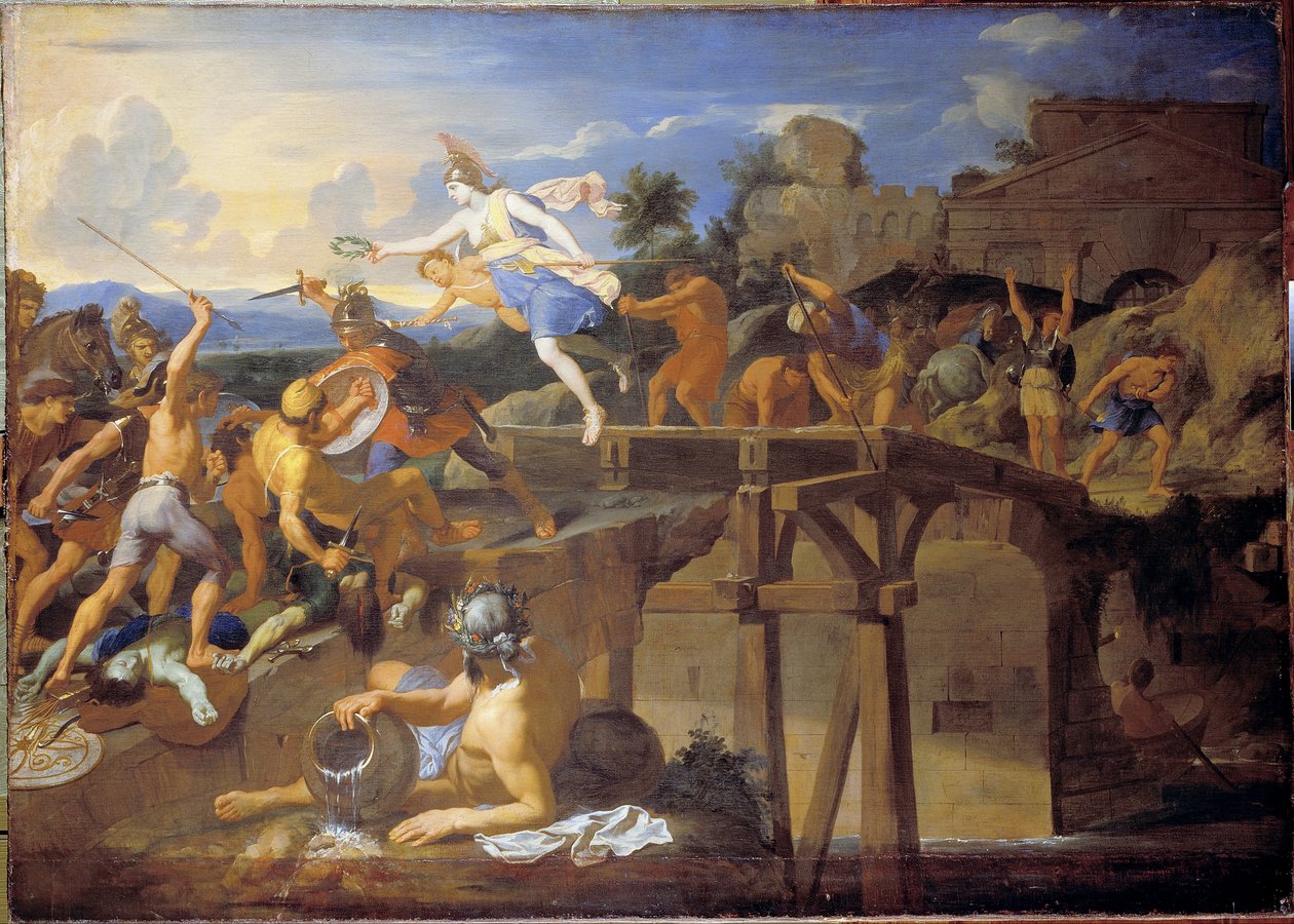 Horatius Cocles forsvarer broen af Charles Le Brun