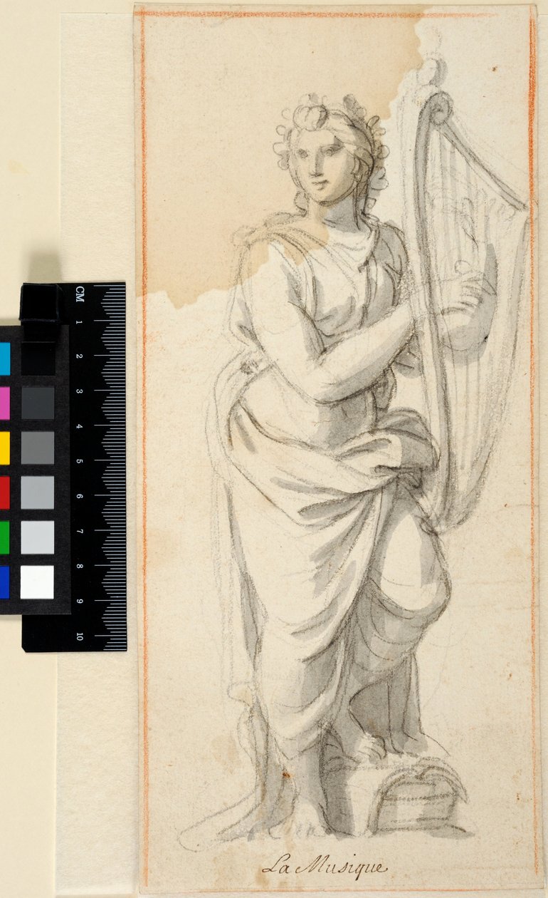 Musik. Udkast til en statue af Charles Le Brun