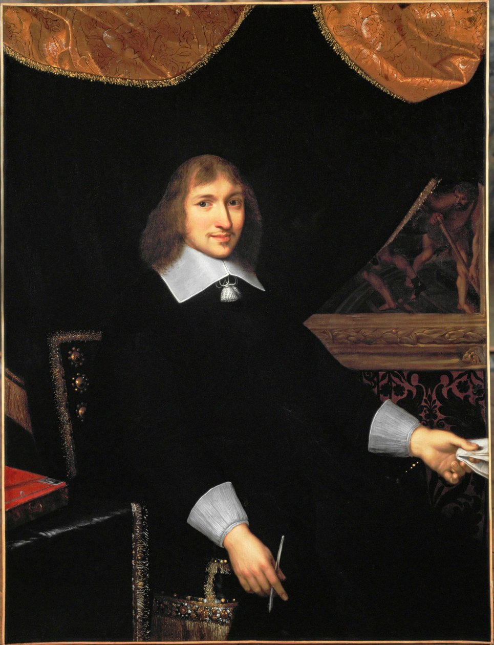 Nicolas Fouquet, finansminister for kong Ludvig XIV ... af Charles Le Brun