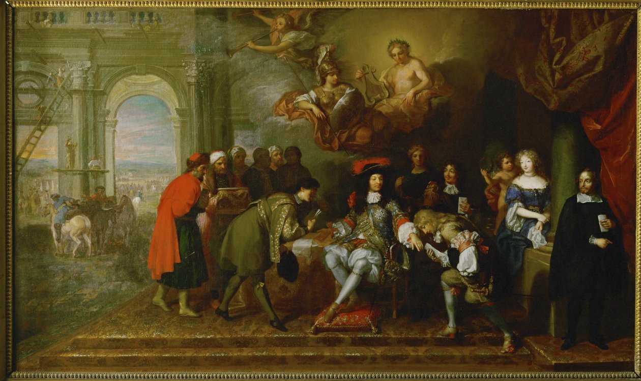 I anledning af fredsaftalen i Nijmegen ... (olie på lærred) af Charles Le Brun