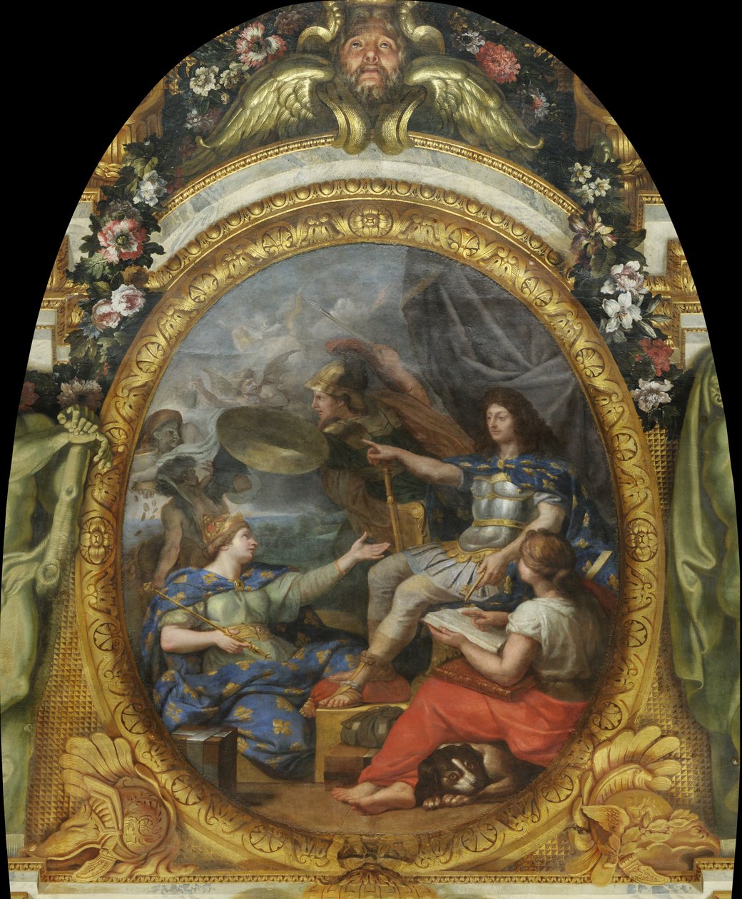 Orden genoprettet i rigets finanser, 1662 af Charles Le Brun