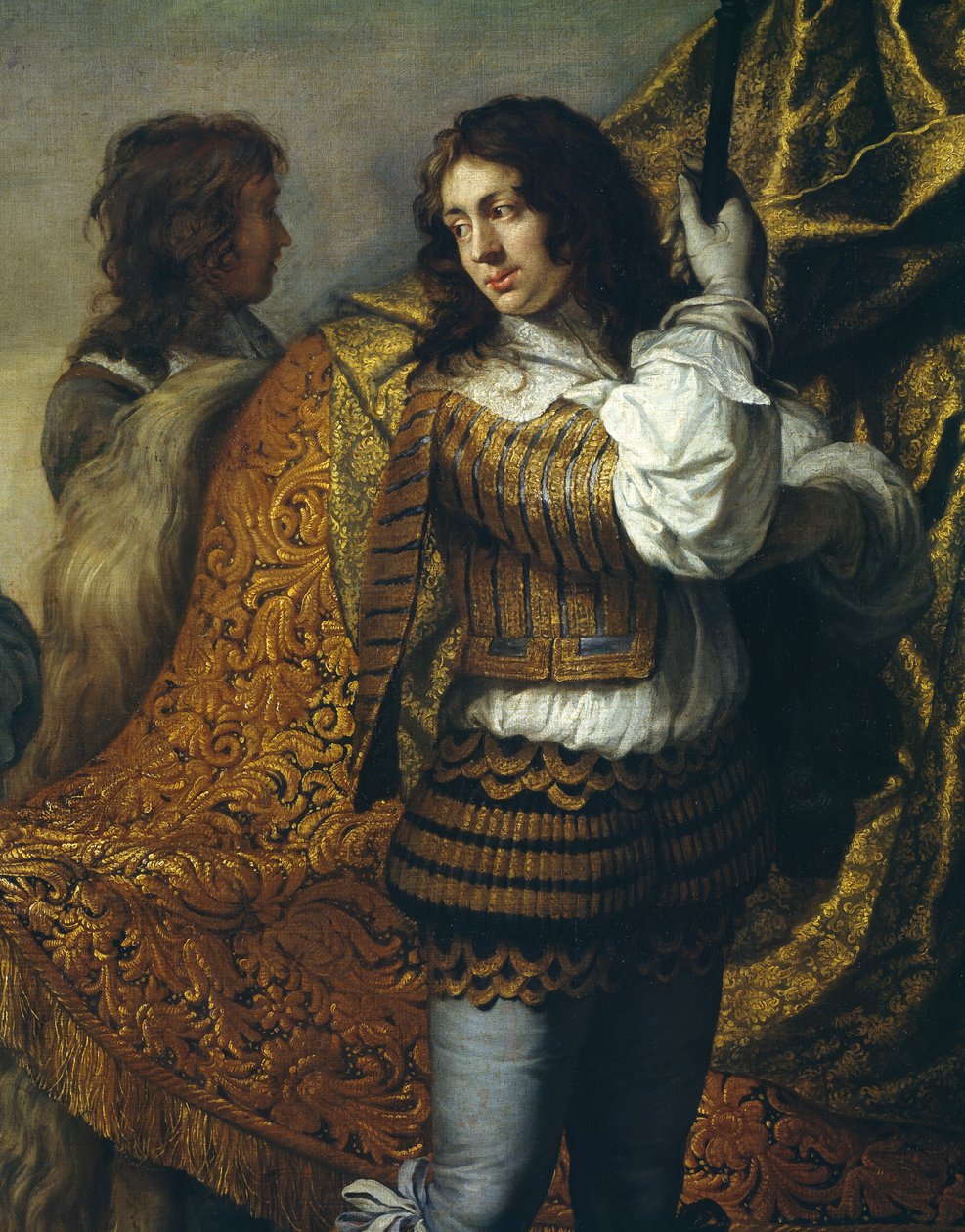 Portræt af kansler Seguir, af Charles Le Brun (1619-1690), olie på lærred, 295x357 cm, detalje, ca 1660 af Charles Le Brun