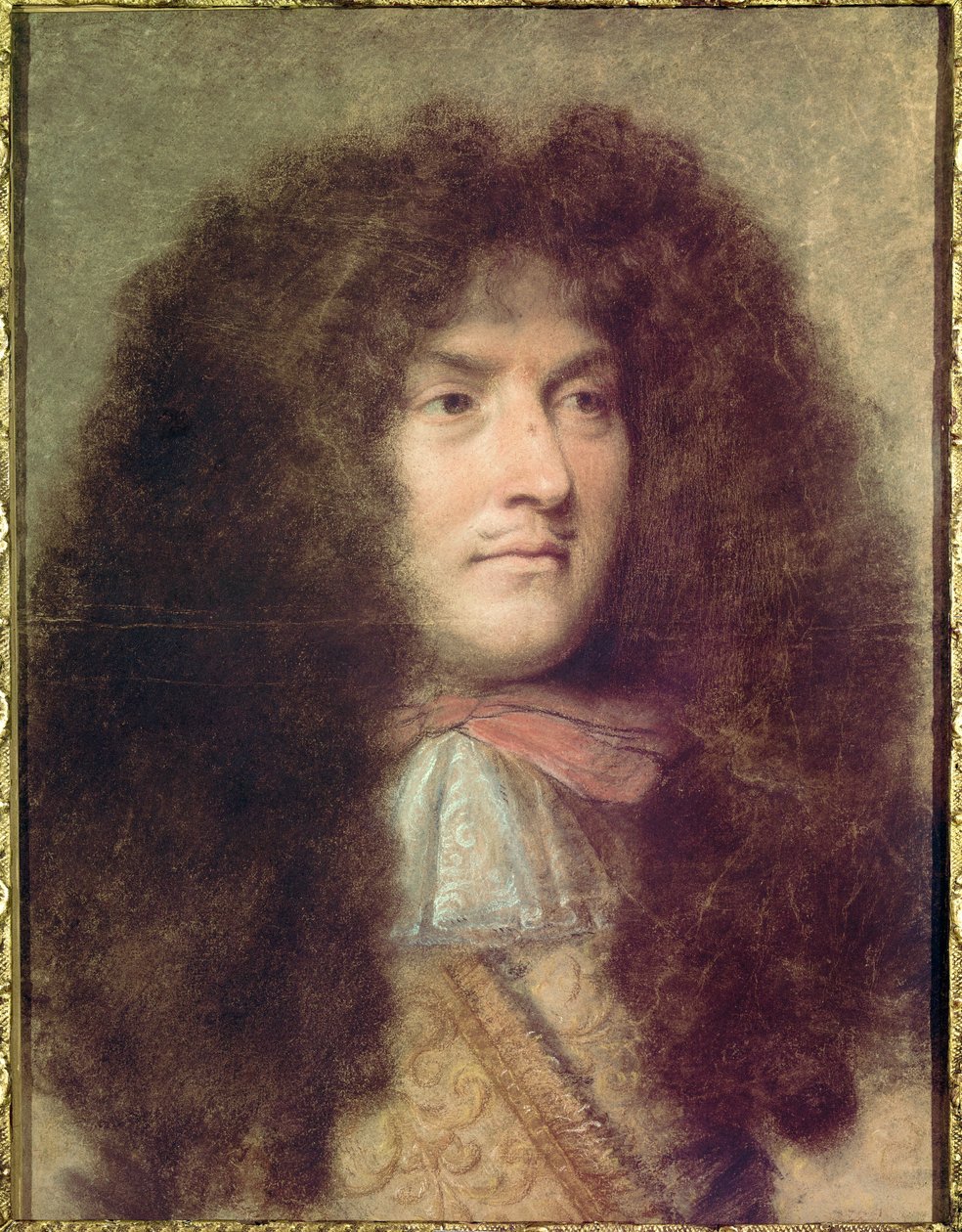 Portræt af Ludvig XIV (1638 - 1715) ung. Kunstværk af Charles Lebrun (Le Brun) (1619-1690) af Charles Le Brun