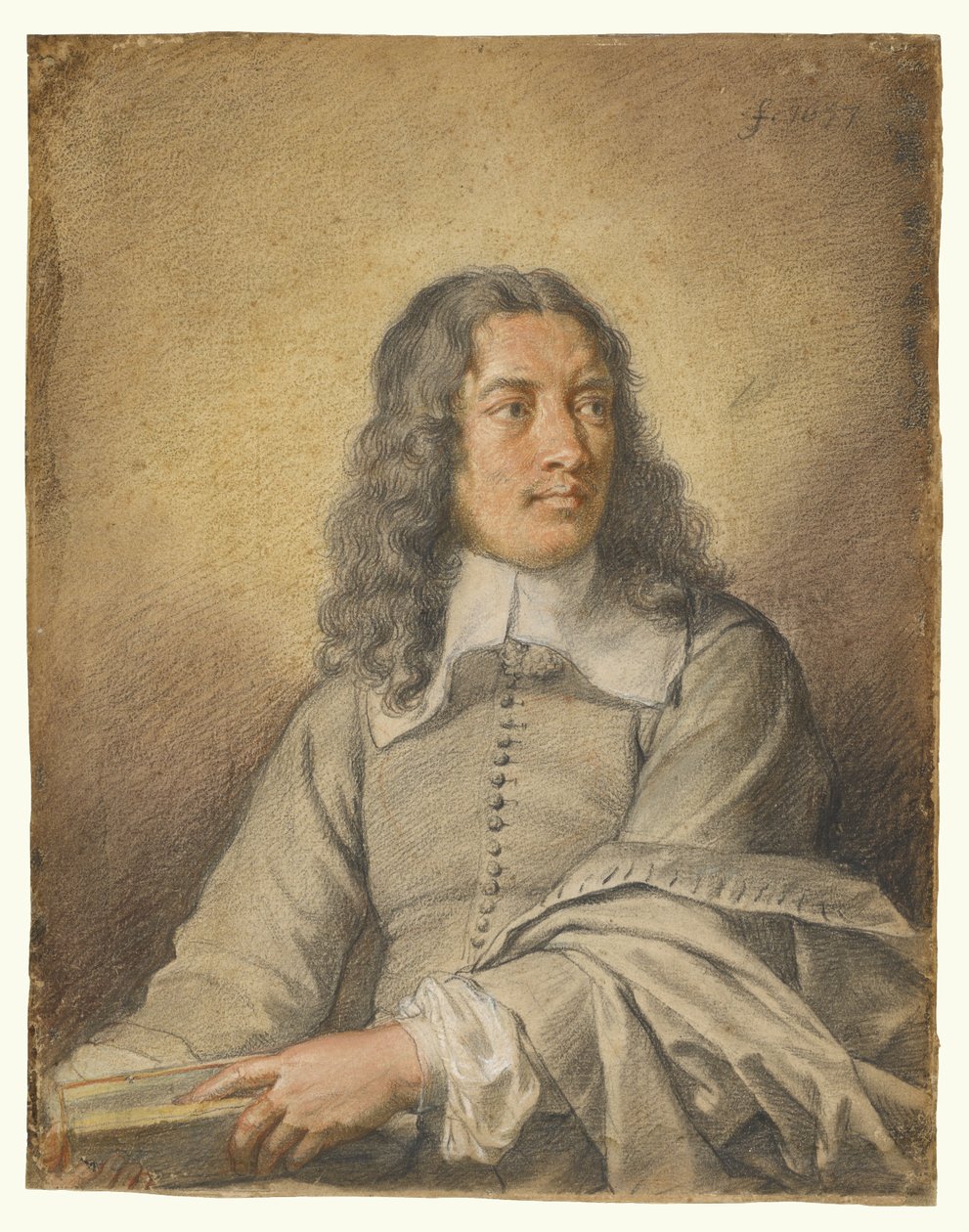Portræt af M. Quatrehomme du Lys af Charles Le Brun
