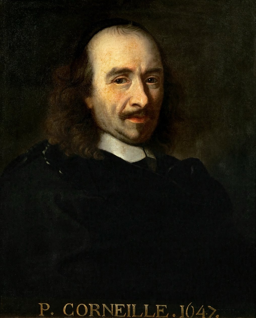Portræt af Pierre Corneille 1606-1684 af Charles Le Brun