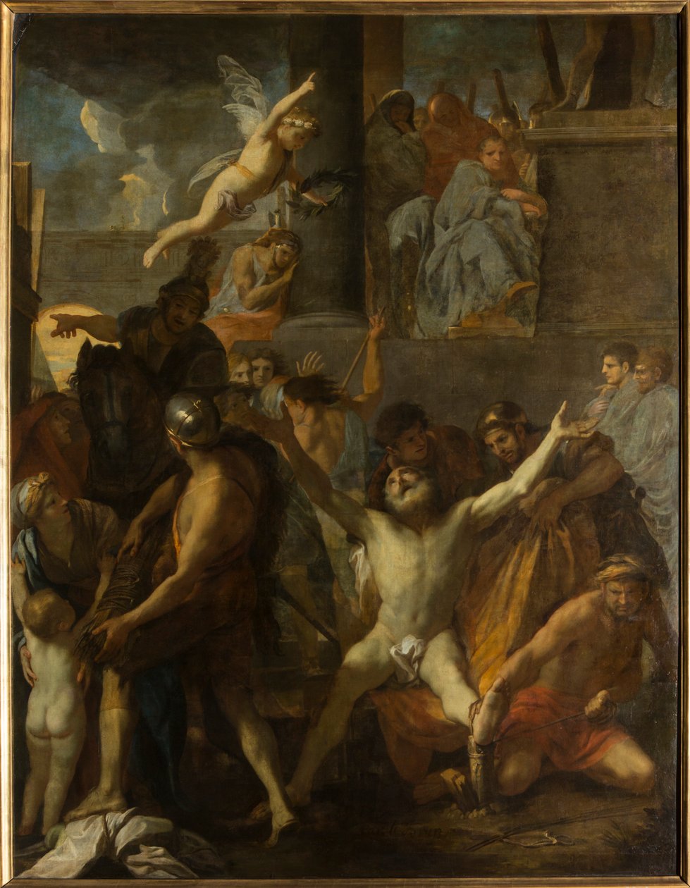 Korsfæstelsen af Sankt Andreas af Charles Le Brun
