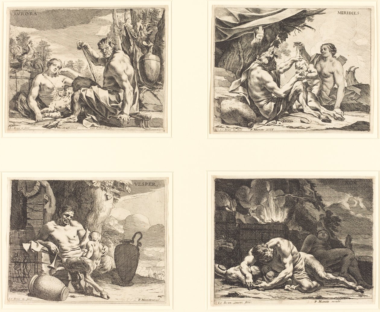 De fire gange på dagen af Charles Le Brun