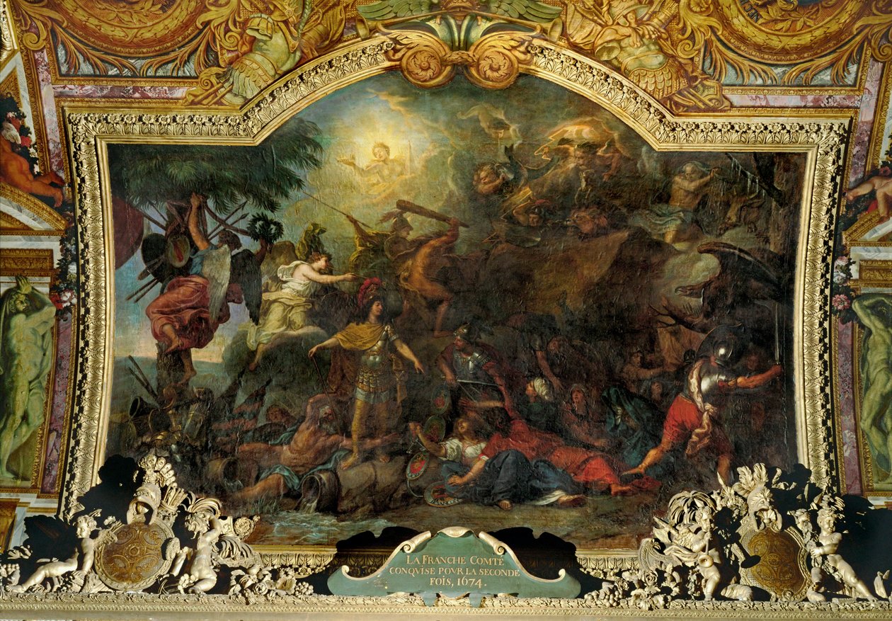 Franche-Comte erobret for anden gang ... af Charles Le Brun