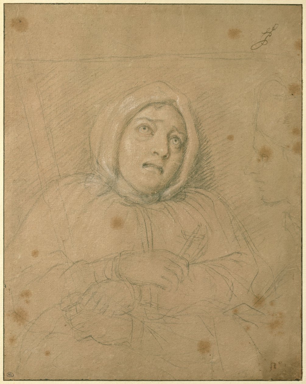 Marquise de Brinvilliers på vej mod sin død af Charles Le Brun