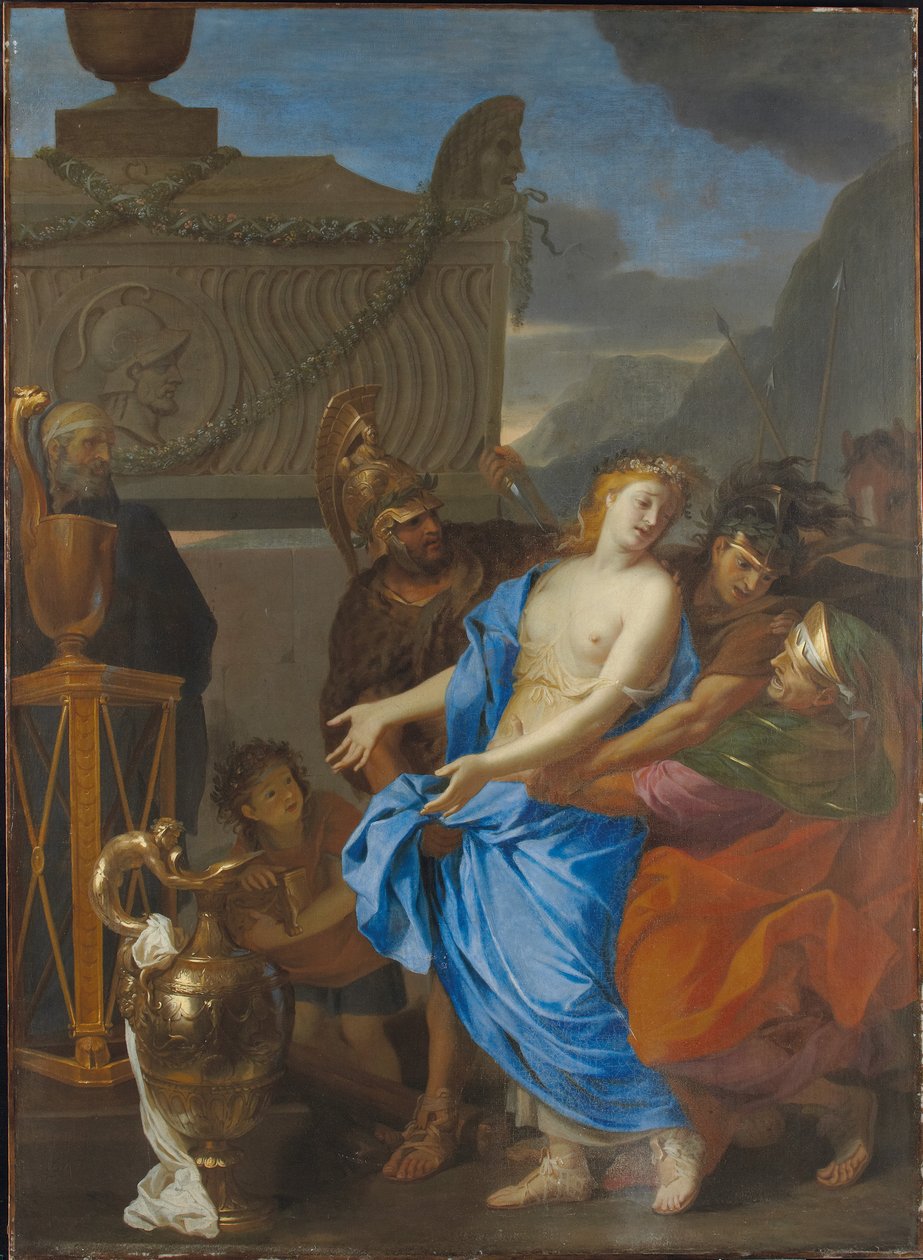 Ofringen af Polyxena, 1647 af Charles Le Brun