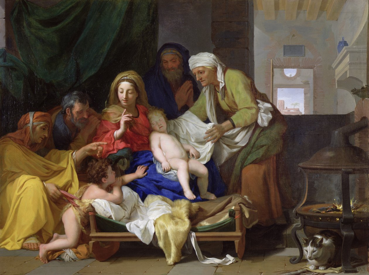 Jesu spædbarns søvn af Charles Le Brun