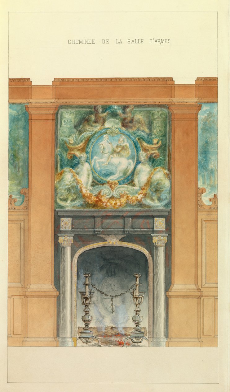 Projekt for hotellet i Prince Georges Bibesco af Charles Le Coeur