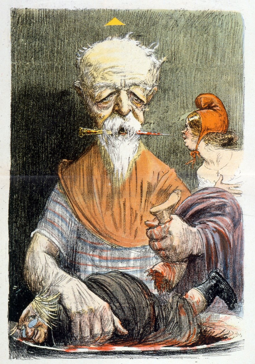 Karikatur af Henri Brisson (stik) af Charles Leandre