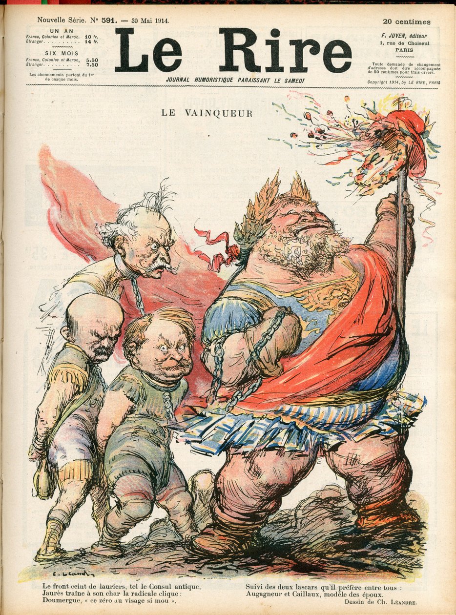 Cover af ""Le Lire"", Satirisk i farver af Charles Leandre