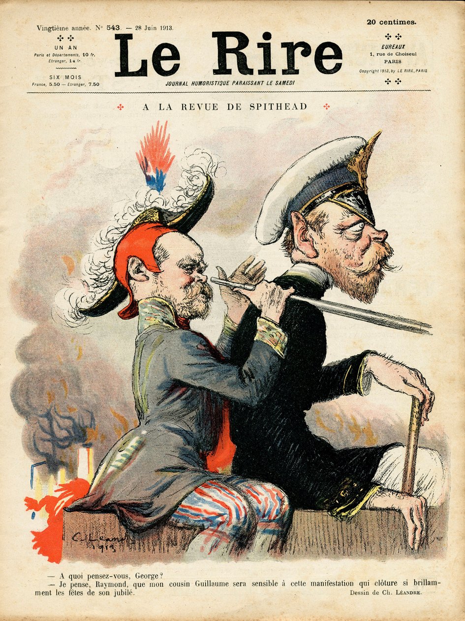 Cover af ""Le Lire"", satirisk i farver af Charles Leandre