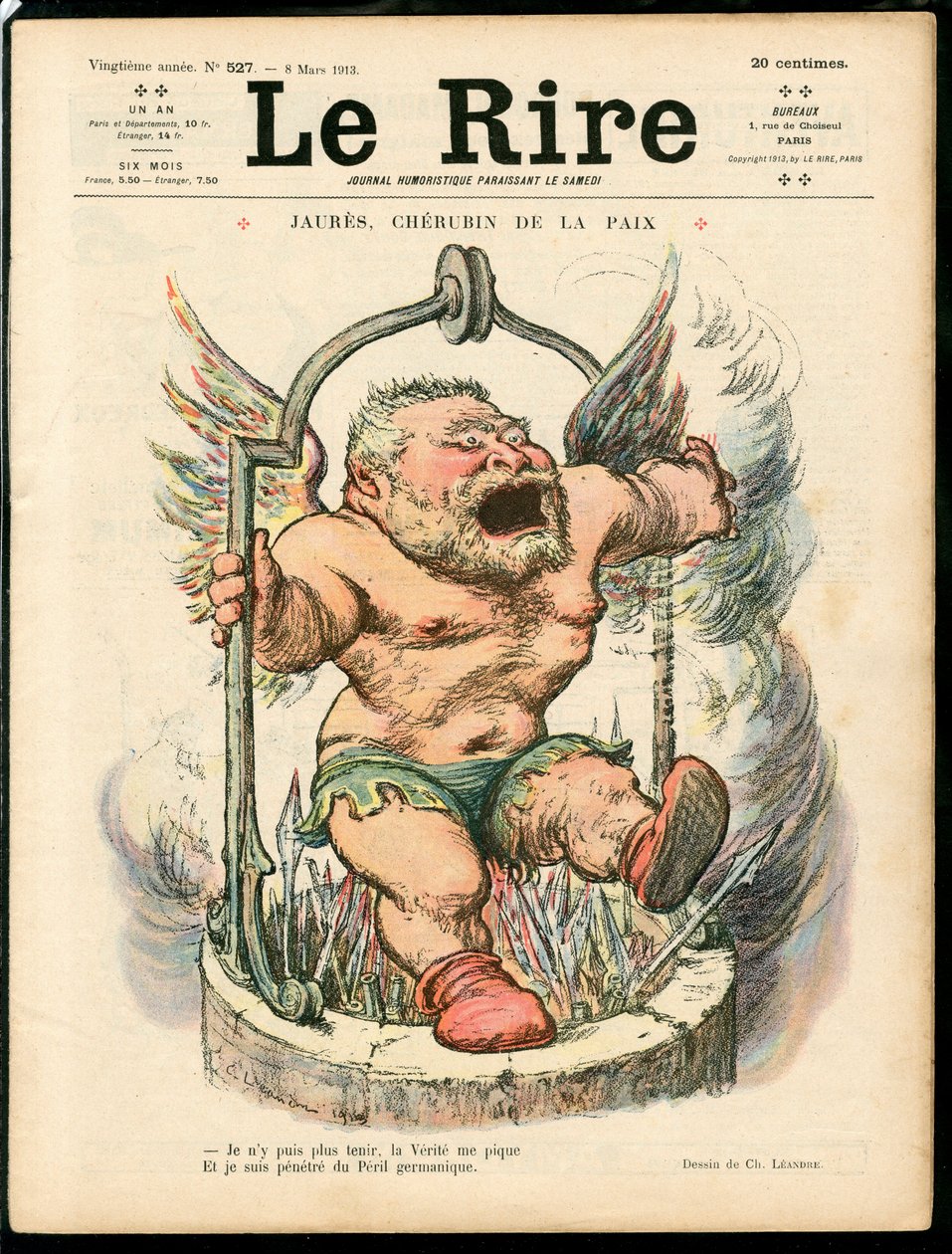 Cover af "" Latteren"", Satirical en Colours af Charles Leandre