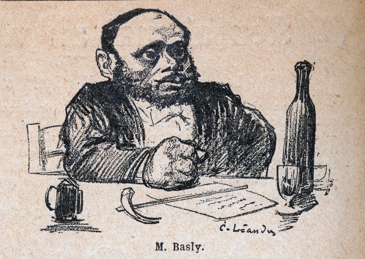 Emile Basly (1835-1928), deputeret i Paris - indgravering i "Our Dear Souverain" af Paul Bosq - illustration af Charles Leandre (1862-1934) 1898 - af Charles Leandre