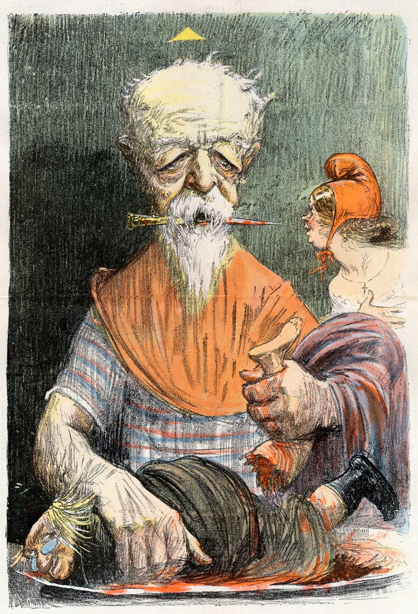 Eugene Henri Brisson (1835-1912), fransk advokat, journalist og politiker - tegneserie af Charles Leandre (1862-1934) i "" Le Rire""" 1902 af Charles Leandre