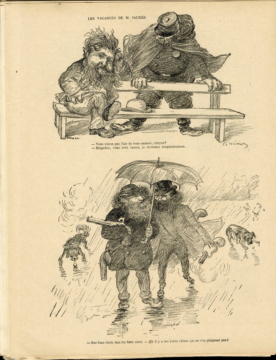 Illustration af Charles Leandre (1862-1934) i Le Rire af Charles Leandre