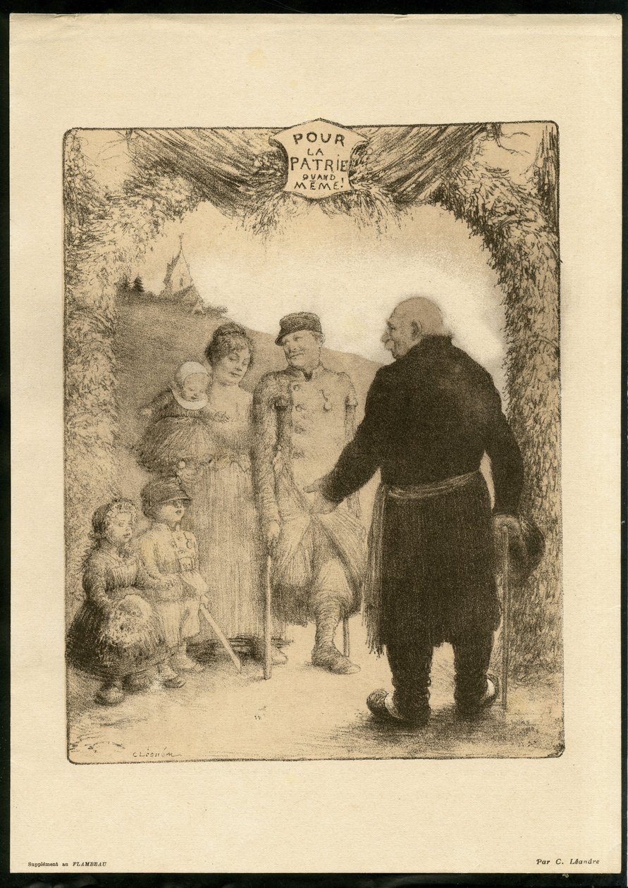 Illustration af Charles Leandre (1862-1934) - Flyvende blad af Charles Leandre