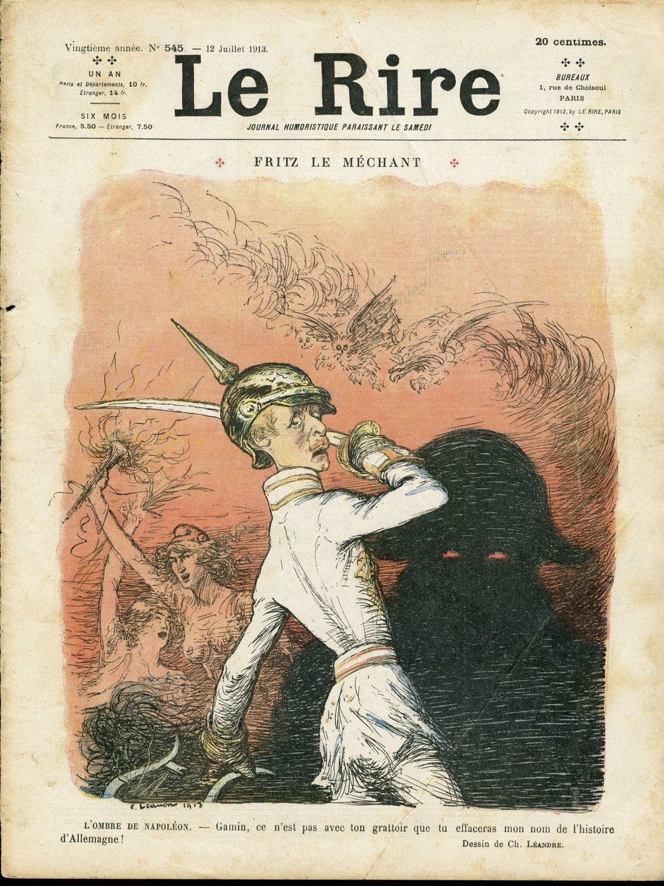 Illustration af Charles Leandre (1862-1934) til forsiden af Le Lire af Charles Leandre