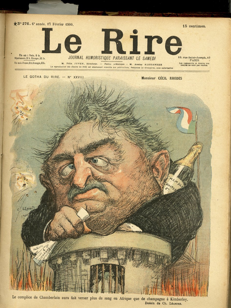 Illustration af Charles Leandre (1862-1934) til forsiden af Le Rire af Charles Leandre