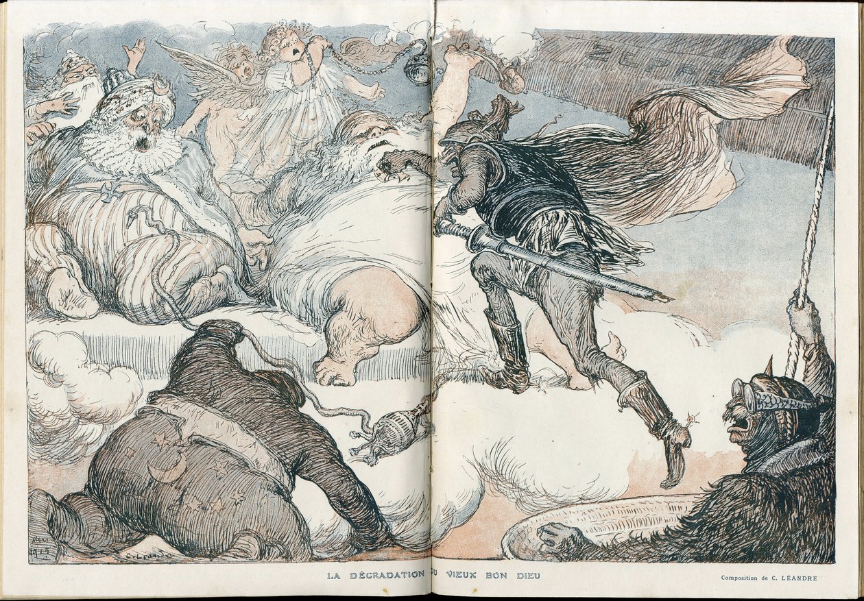 Illustration af Charles Leandre (1862-1934) i "" Fantasio"" af Charles Leandre