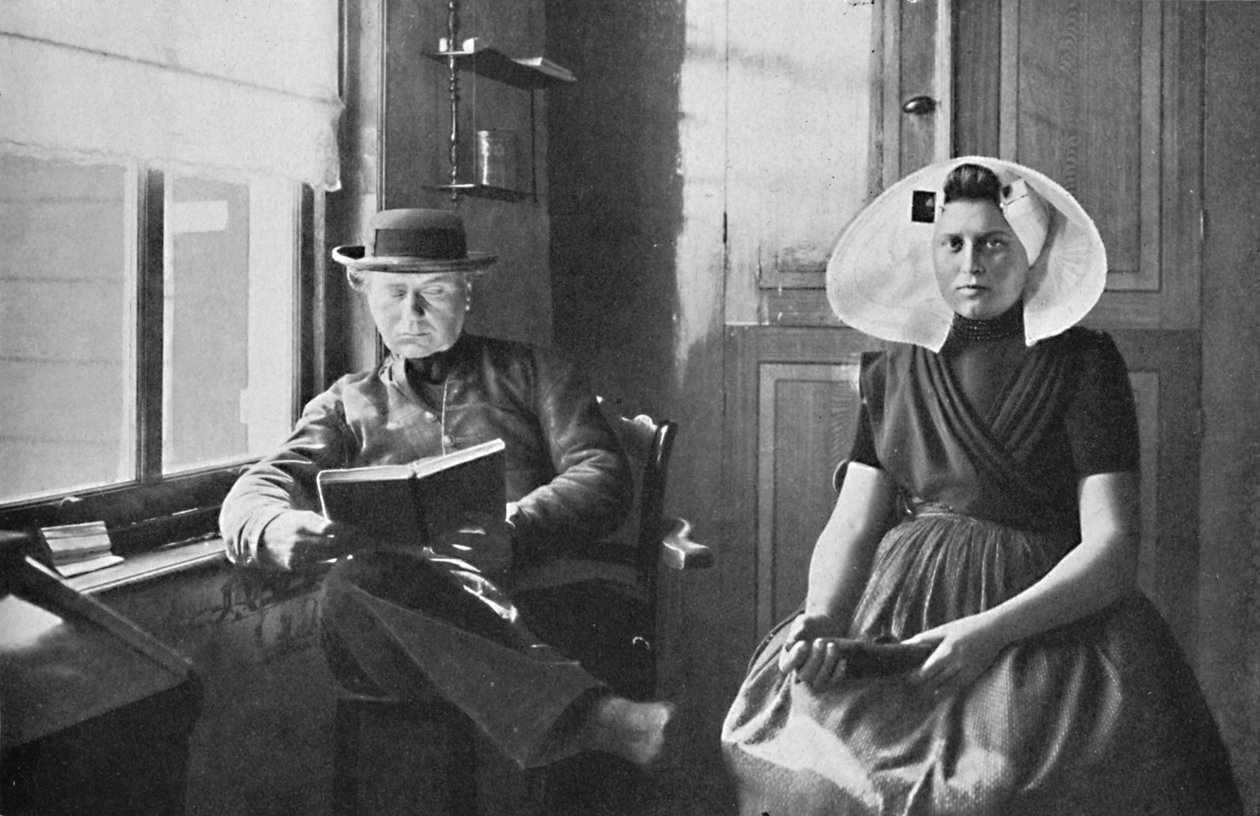 En hollænder og hans kone, 1912 af Charles Lefebure