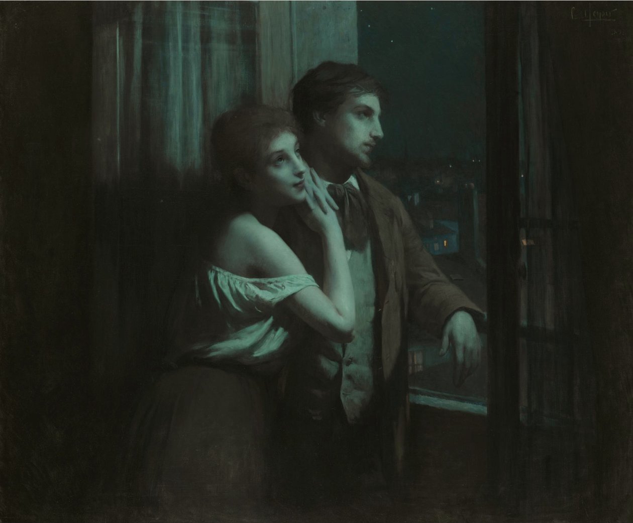 Rêverie, 1893.dani af Charles Lenoir
