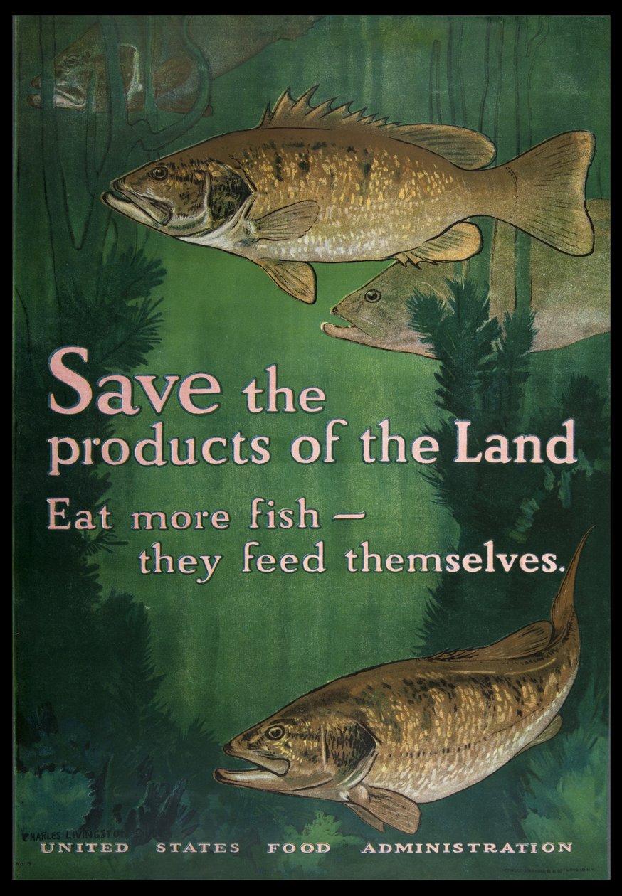 Red landets produkter, spis mere fisk, 1914-18 af Charles Livingston Bull