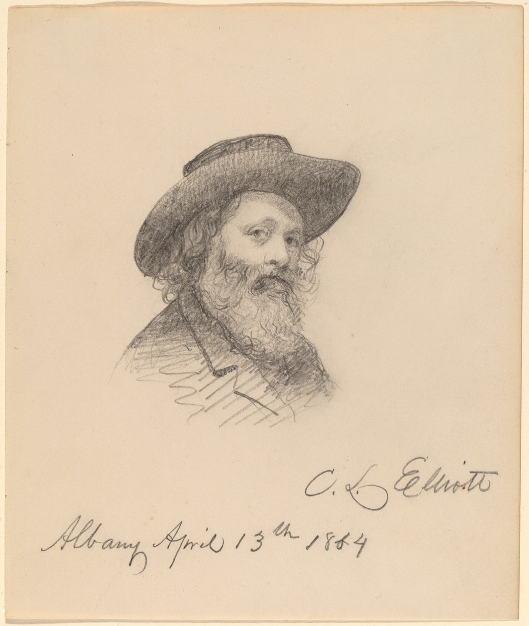 Portræt af kunstneren Asa W. Twitchell af Charles Loring Elliott