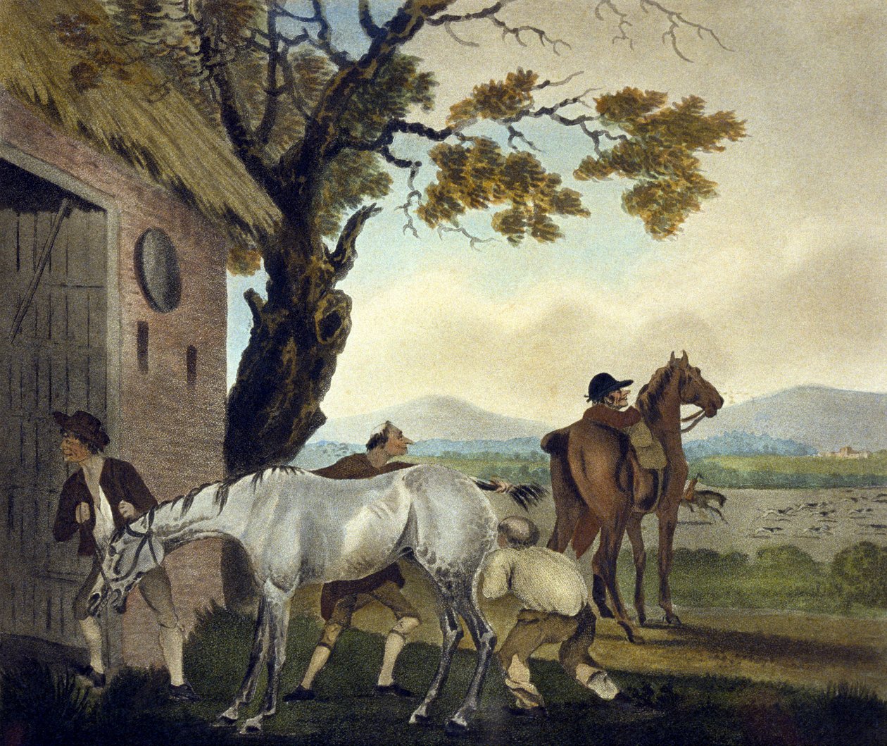 Tricket, fra The Pytchley Hunt, indgraveret af F. Jukes (1745-1812) af Charles Lorraine (after) Smith