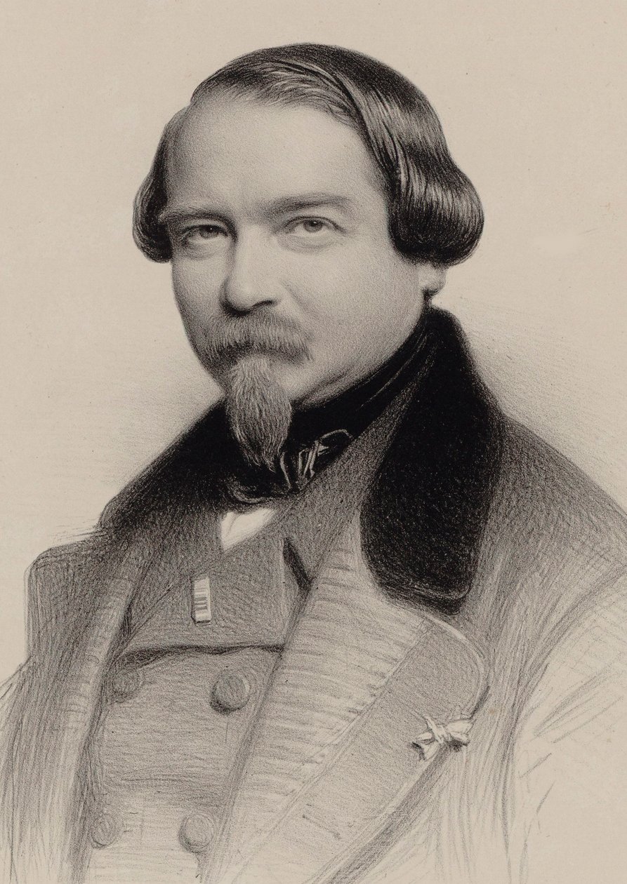 Portræt af komponisten Jean-Georges Kastner 1810-1867, 1857. af Charles Louis Baugniet