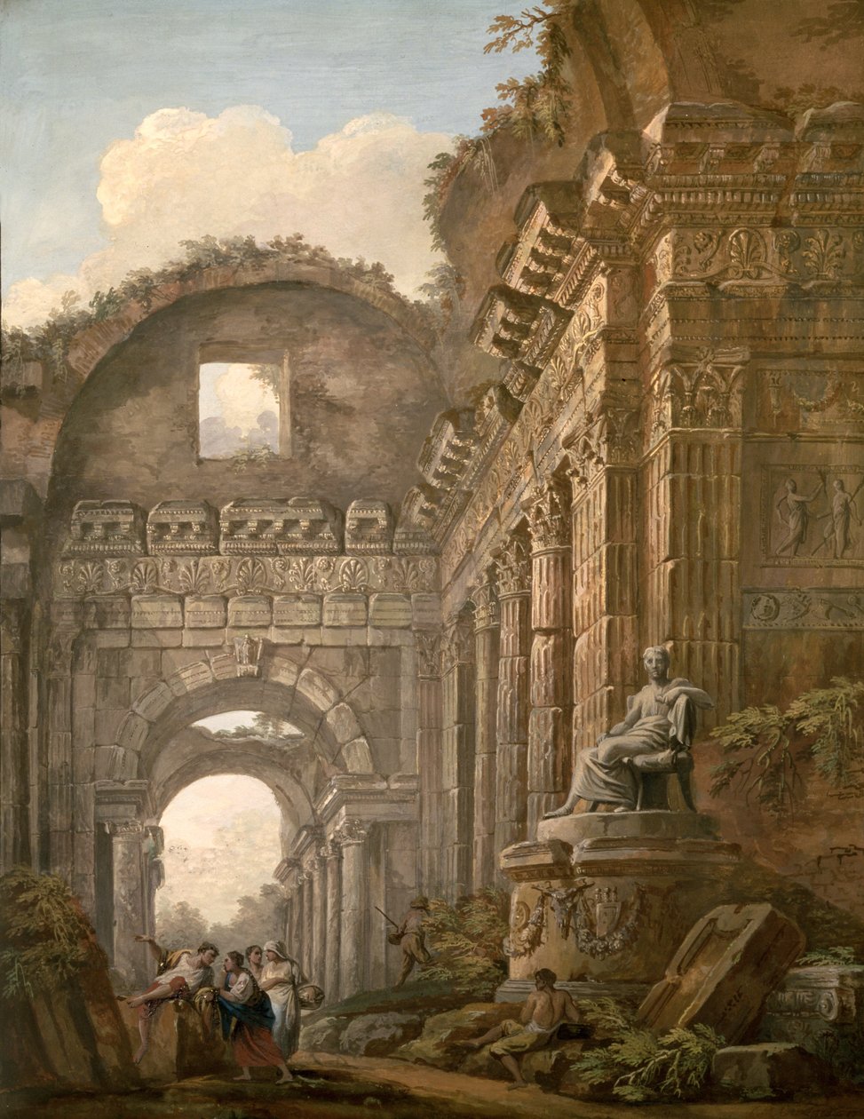 Arkitektoniske ruiner af Charles Louis Clerisseau
