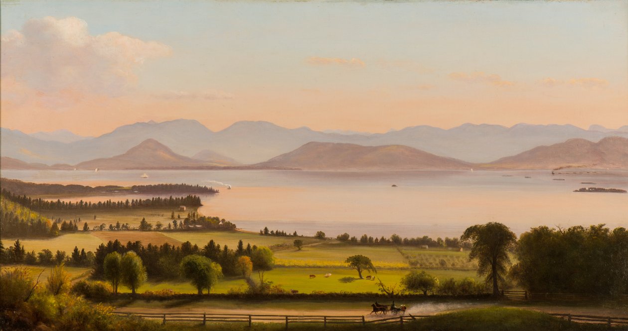 Adirondack Mountains, Burlington Bay over Willard St. af Charles Louis Heyde