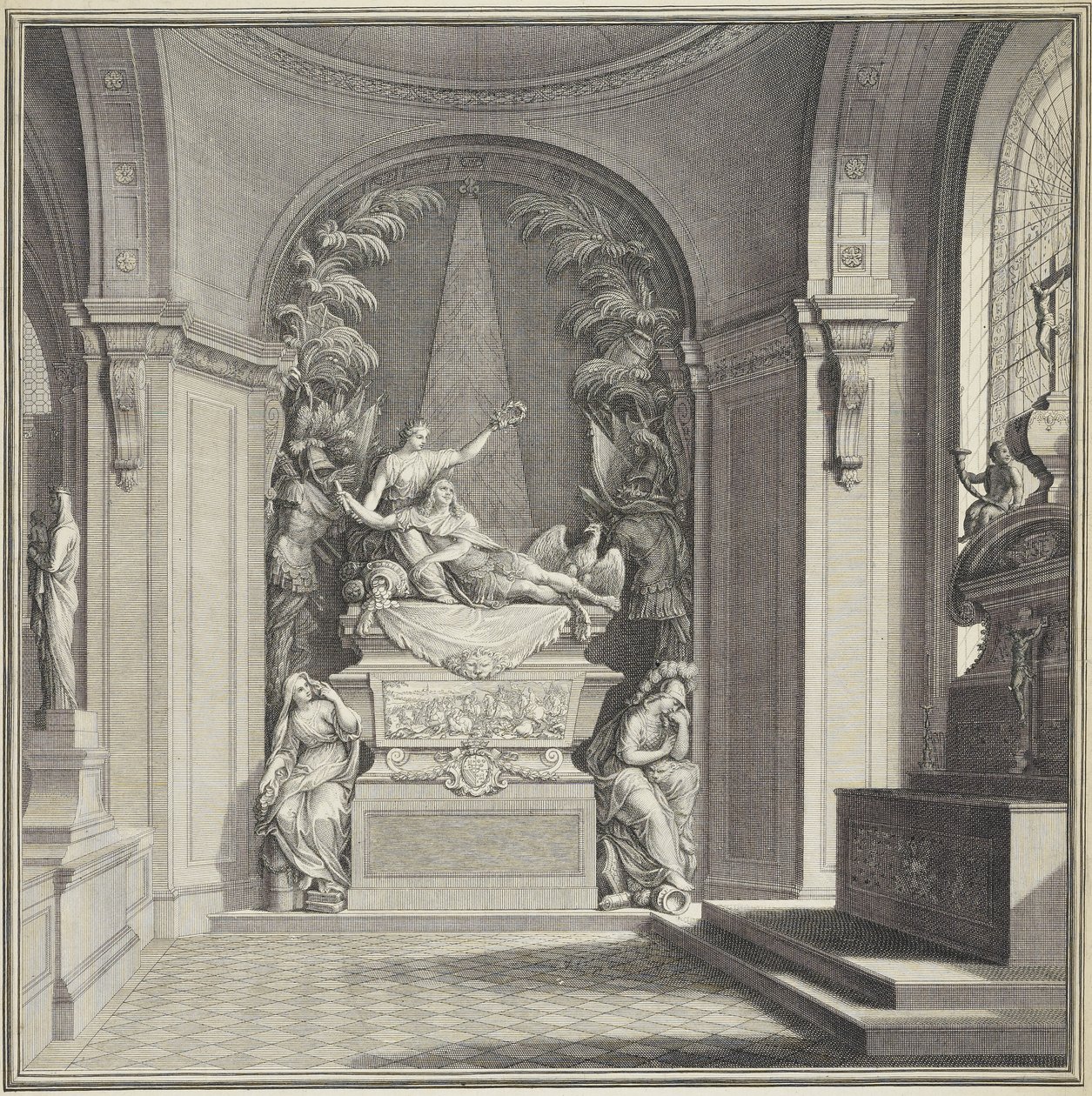 Turennes grav af Charles Louis Simonneau
