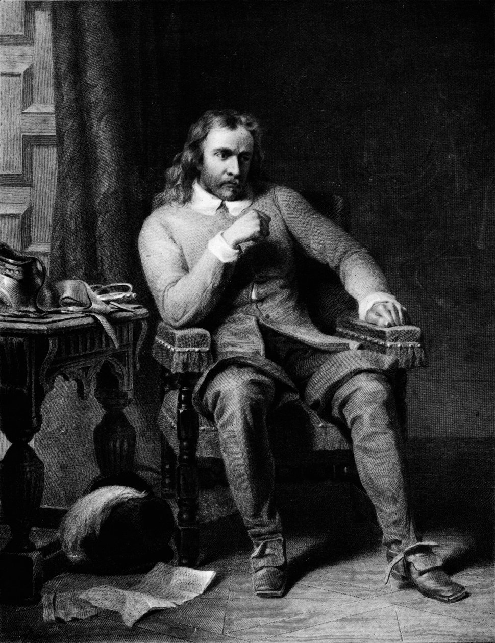 Cromwell Resolving to Refuse the Crown, c1858, 1911 af Charles Lucy